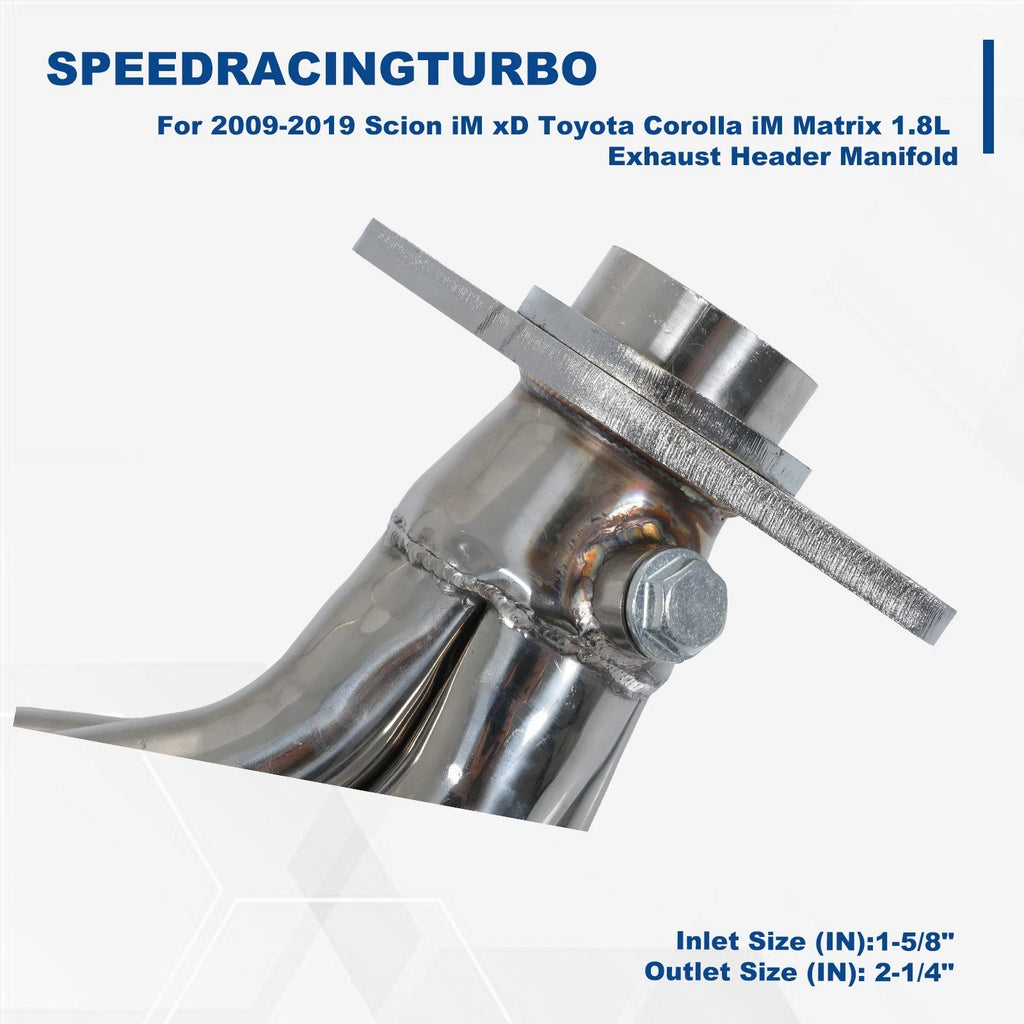 4-1 Exhaust Header Manifold for Scion IM XD Toyota Corolla Matrix (2009–2019)