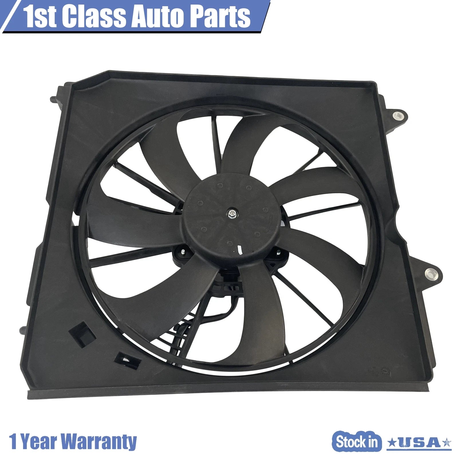 Left Auxiliary Radiator Cooling Fan Assembly for Acura TLX (2015–2020)