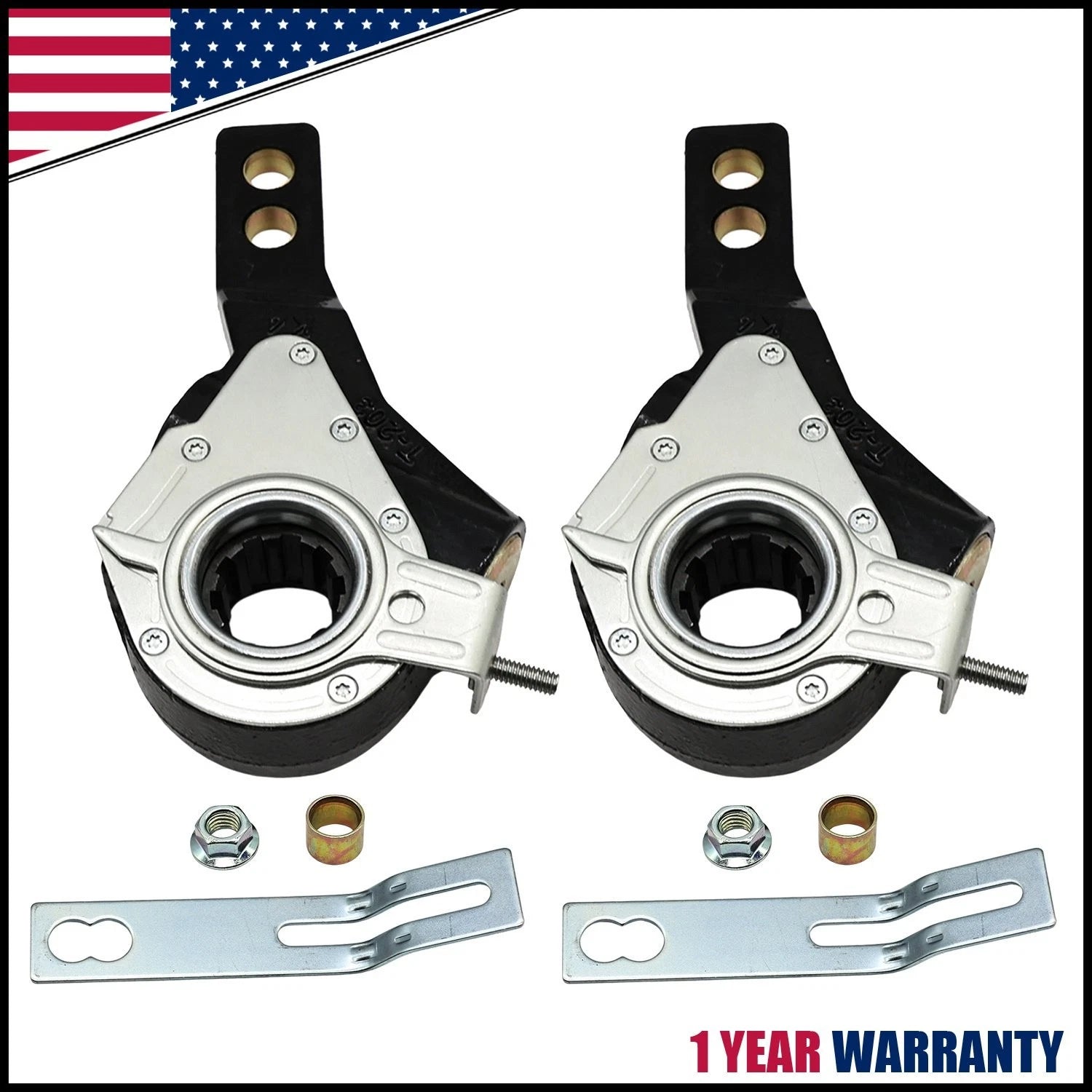 2X Automatic Slack Adjuster 10 Spline 5.5'-6.5' for Haldex (40010143, 133.1031)