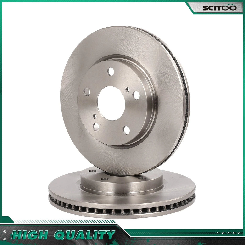 Front Brake Disc Rotors Vented for Lexus HS250H (2012–2018), Toyota Prius