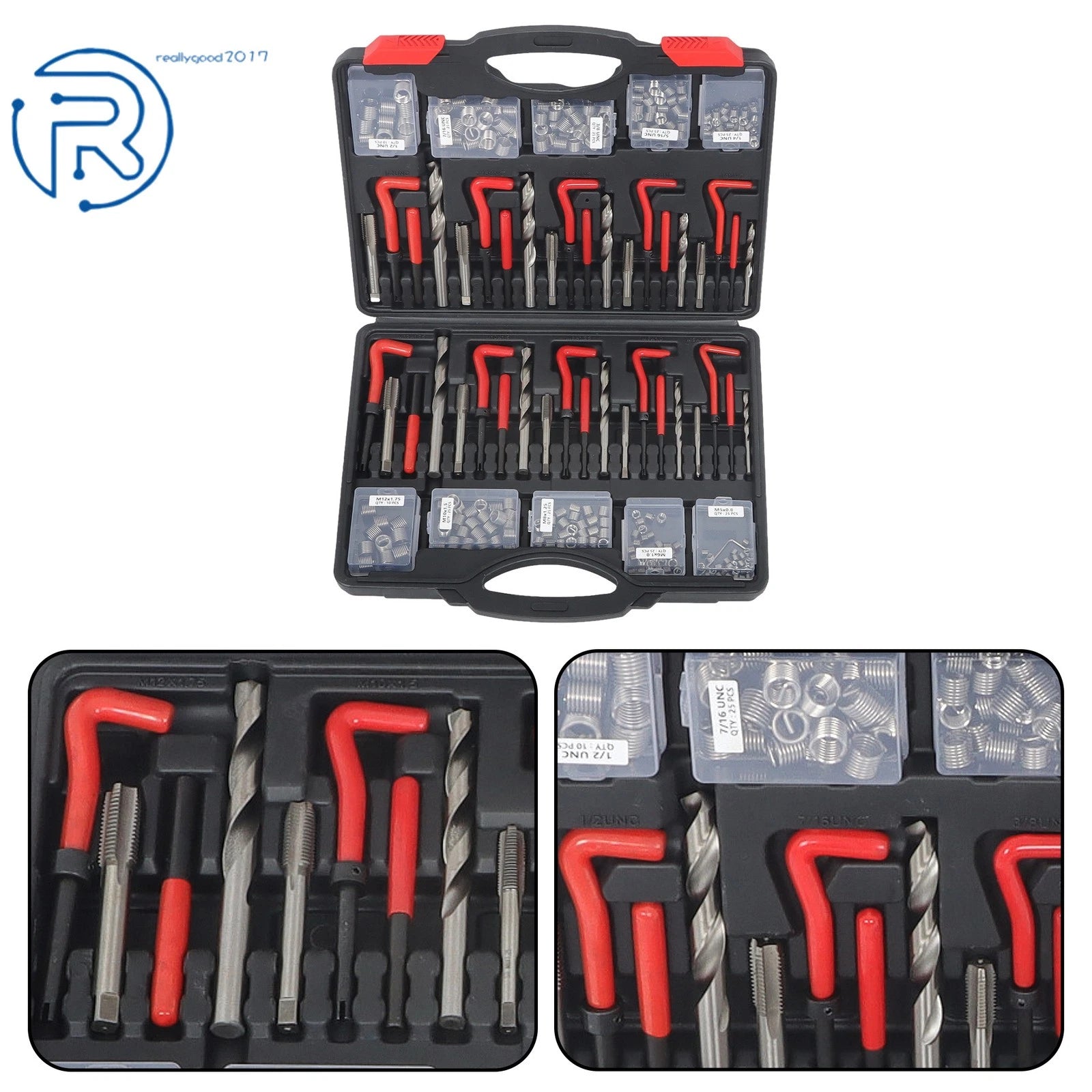 261-Piece Helicoil Thread Repair Kit for Automotive Applications