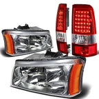 Headlight & Tail Light Kit for Silverado (2003–2007) - Chrome, LED