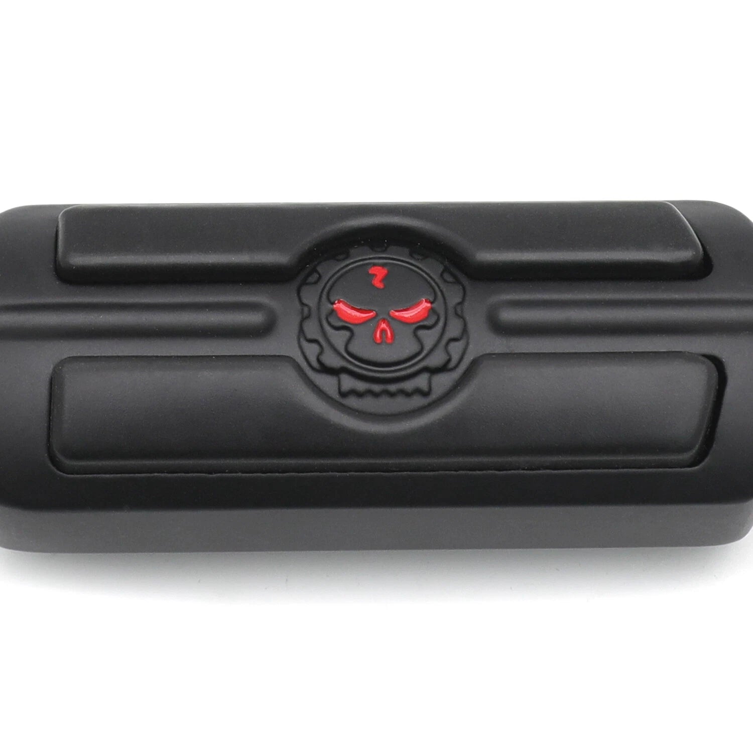 32mm Engine Guard Black Skull Footpeg Highway Footrest for Harley