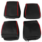 Custom Fit Seat Covers for Jeep Wrangler JK 4-Door (2013–2017) Red & Black
