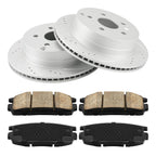 Rear Brake Pads Rotors Kit for Chevrolet Equinox GMC Terrain (2010–2017)