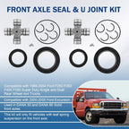 Front Axle Seal and U Joint Kit for Ford F250 F350 Excursion (1998–2004)