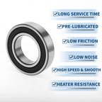 Deep Groove Ball Bearing 6210DDU for Scooter Skateboard Wheel (50x90x20mm)