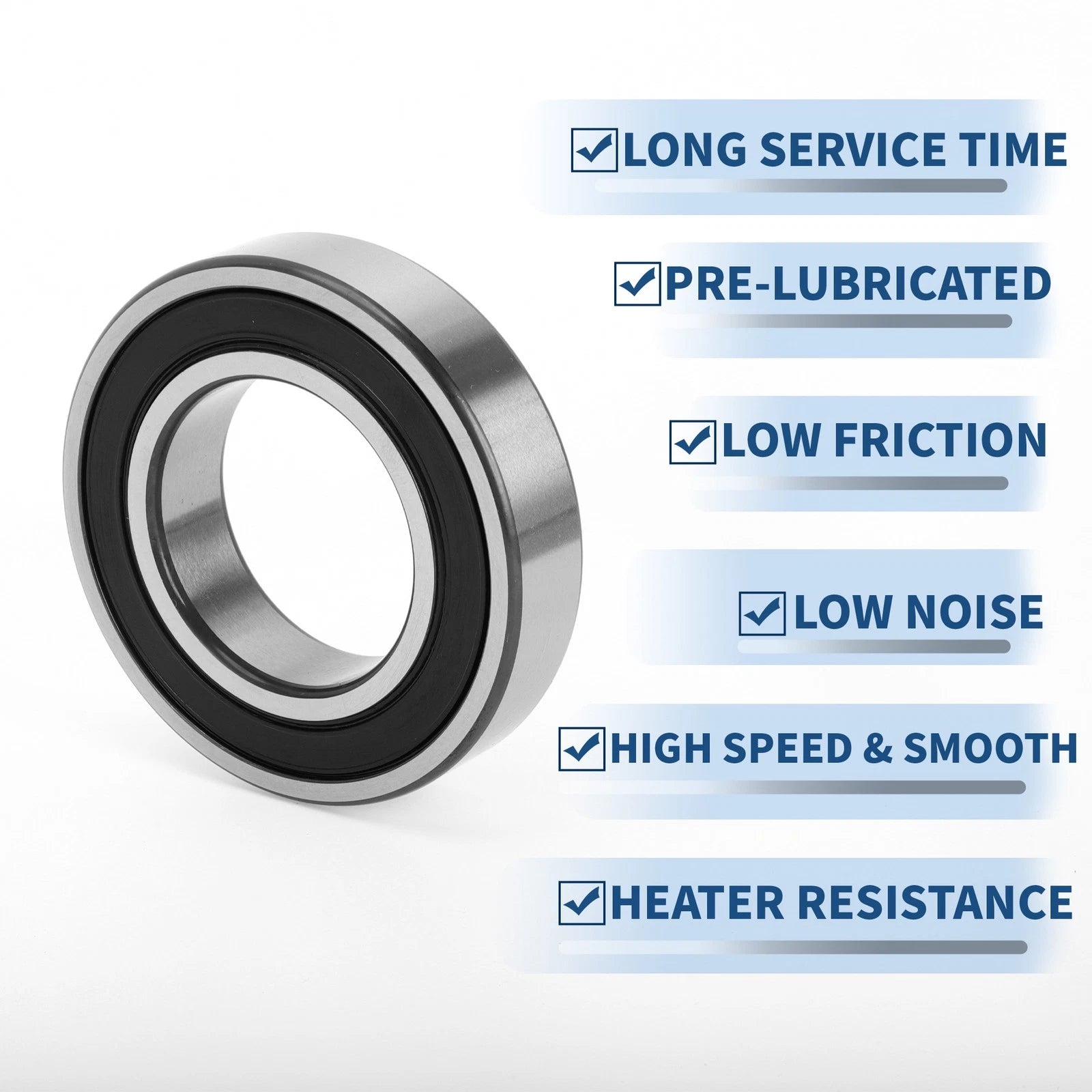 Deep Groove Ball Bearing 6210DDU for Scooter Skateboard Wheel (50x90x20mm)