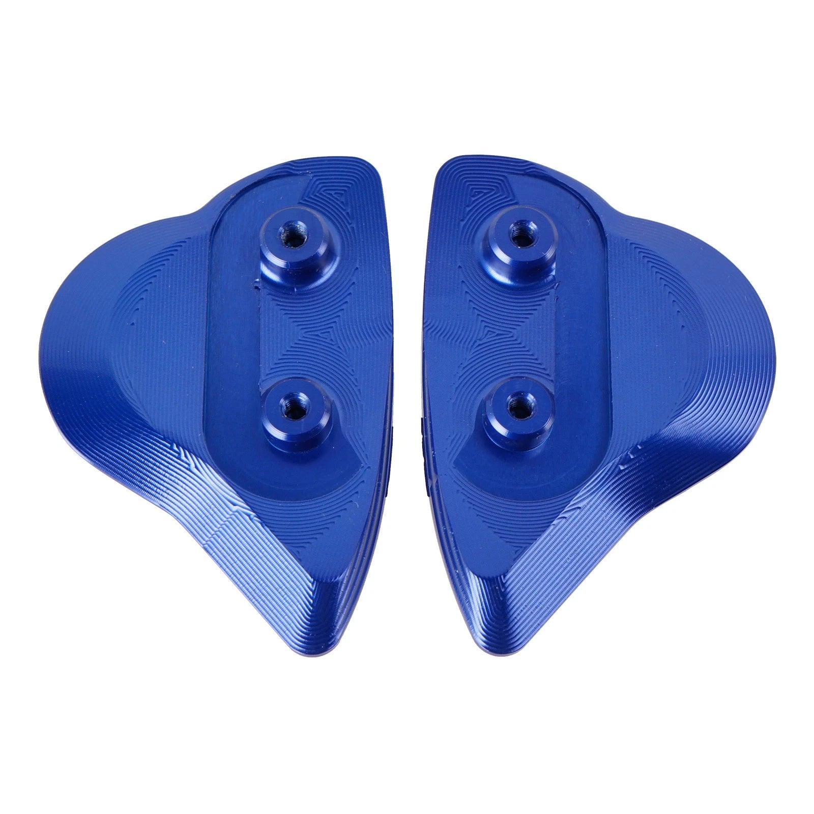 Aluminum Mirror Block Off Plates for Yamaha YZF R6 R7 (2017–2024) - Blue