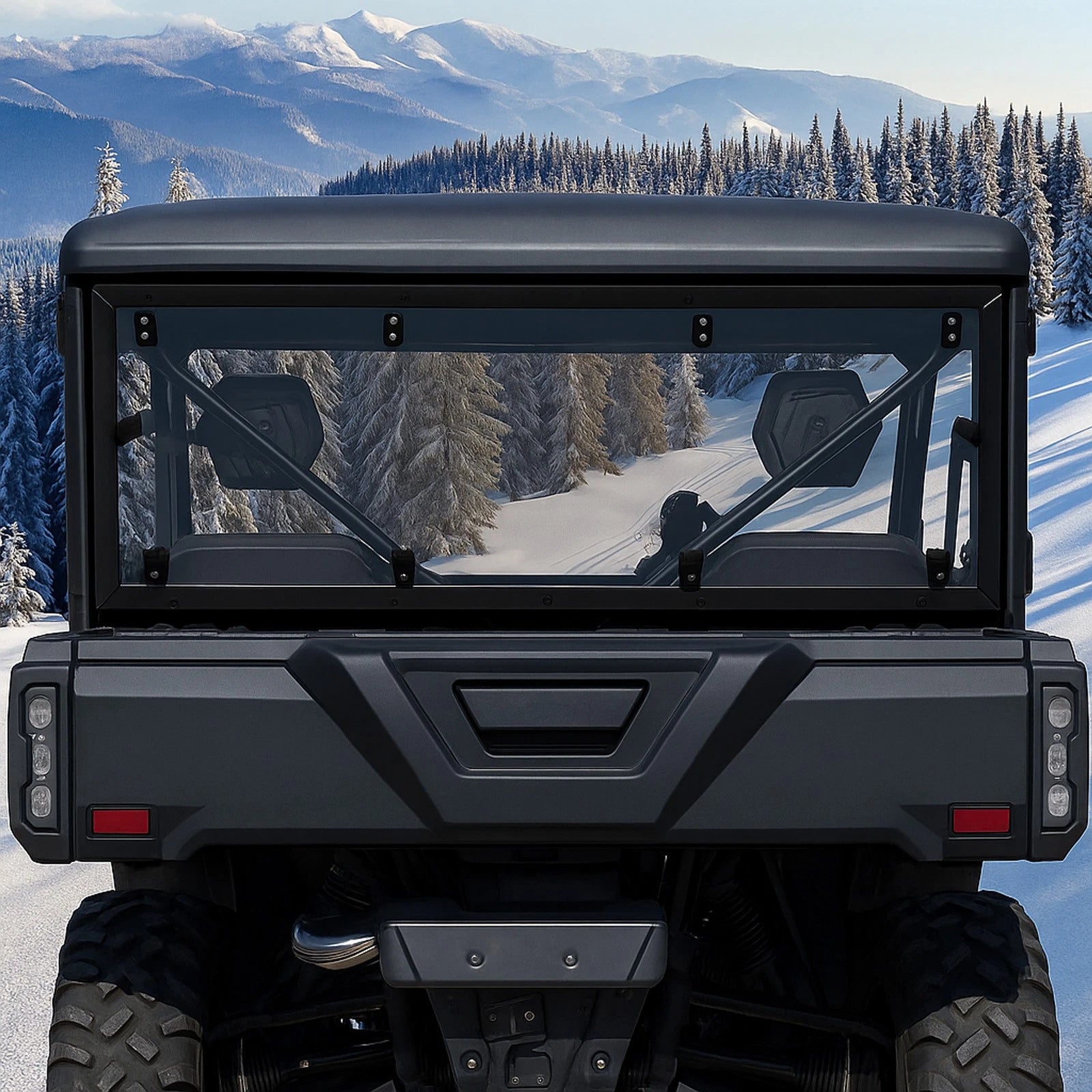 Clear Rear Windshield for CFMOTO UFORCE 1000 (2019–2025) 1000XL (2022–2025)