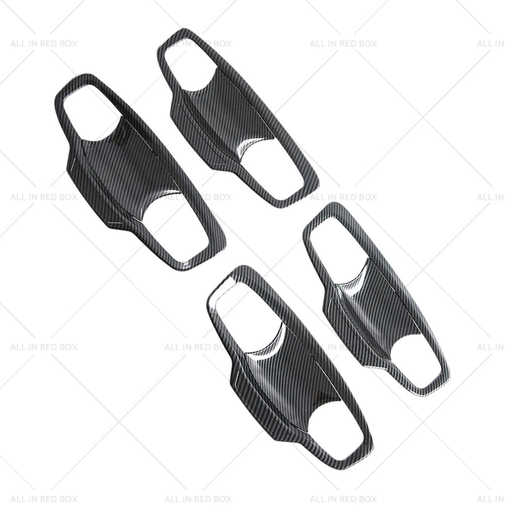 Carbon ABS Door Handle Bowl Cover Trim for Mitsubishi MV Triton (2023–2025)