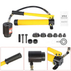 Hydraulic Knockout Punch Driver Tool Set with 6 Dies (1/2" to 2")