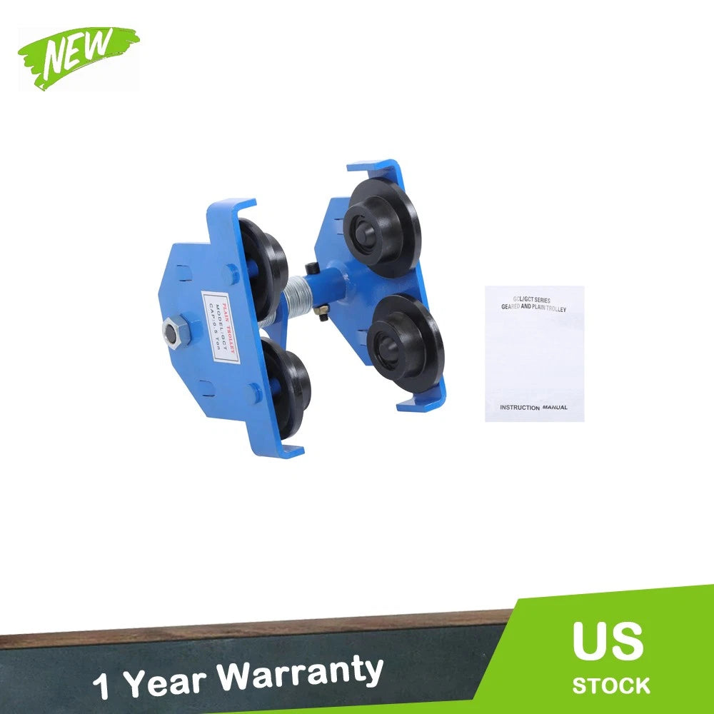 Alloy Steel I-Beam Trolley for 1100lb Capacity (55-135mm Flange Width)