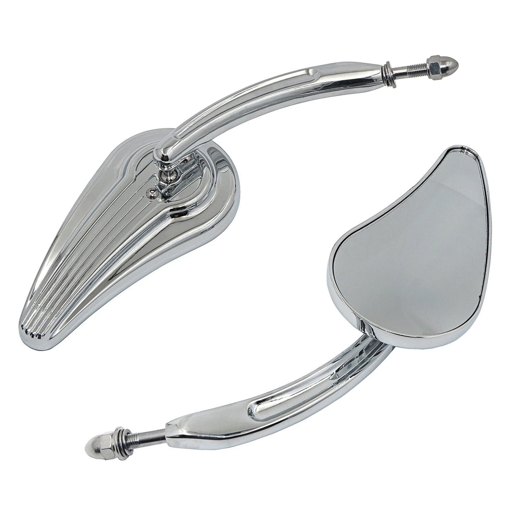 Custom Tailfin Mirrors for Harley Sportster 883 XLH Springer Softail V Rod