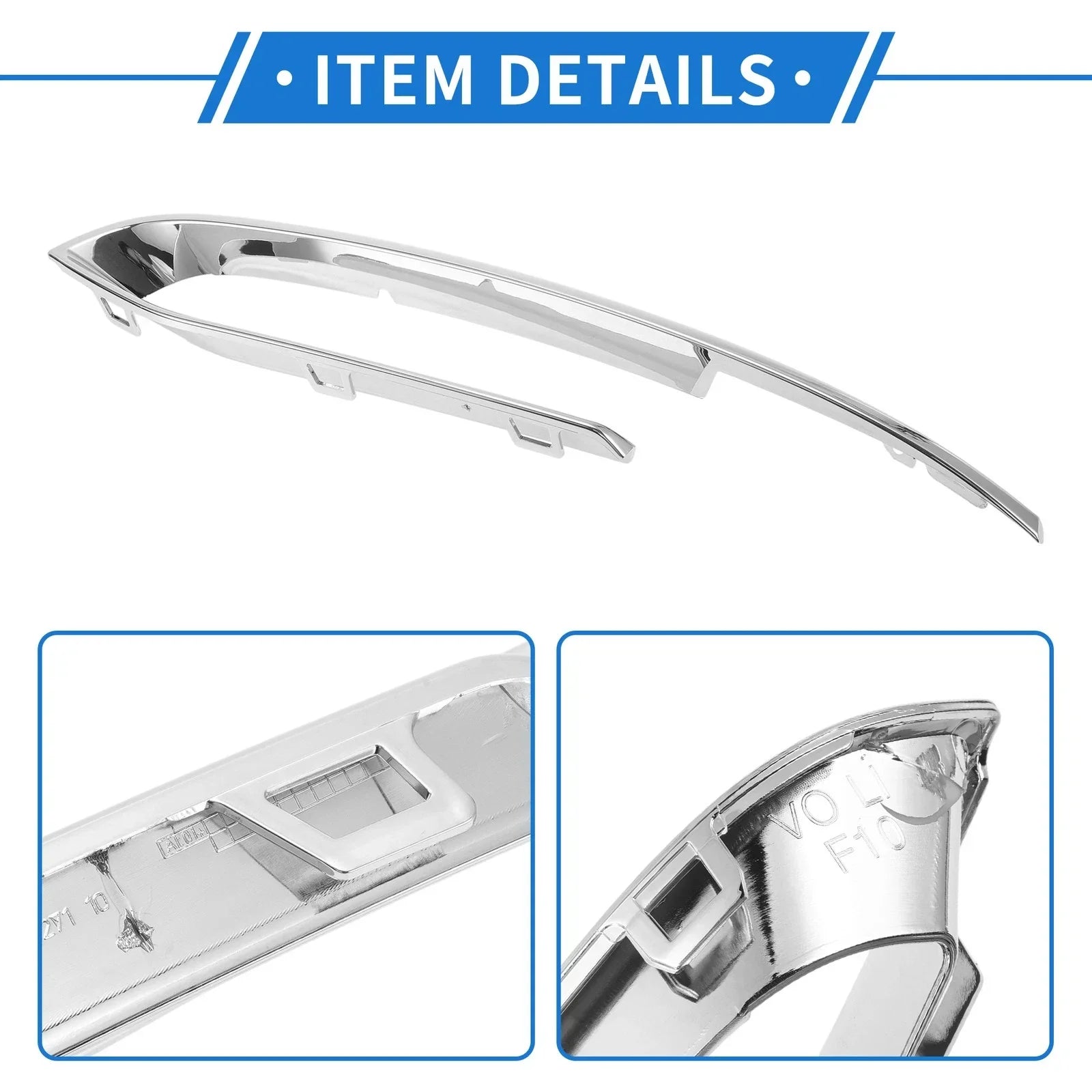 Front Left Bumper Grille Trim Garnish for BMW 5 Series (2014-2017)