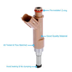 Set of 4 Fuel Injectors 23250-0T010 for Toyota Corolla Matrix (2003–2008)