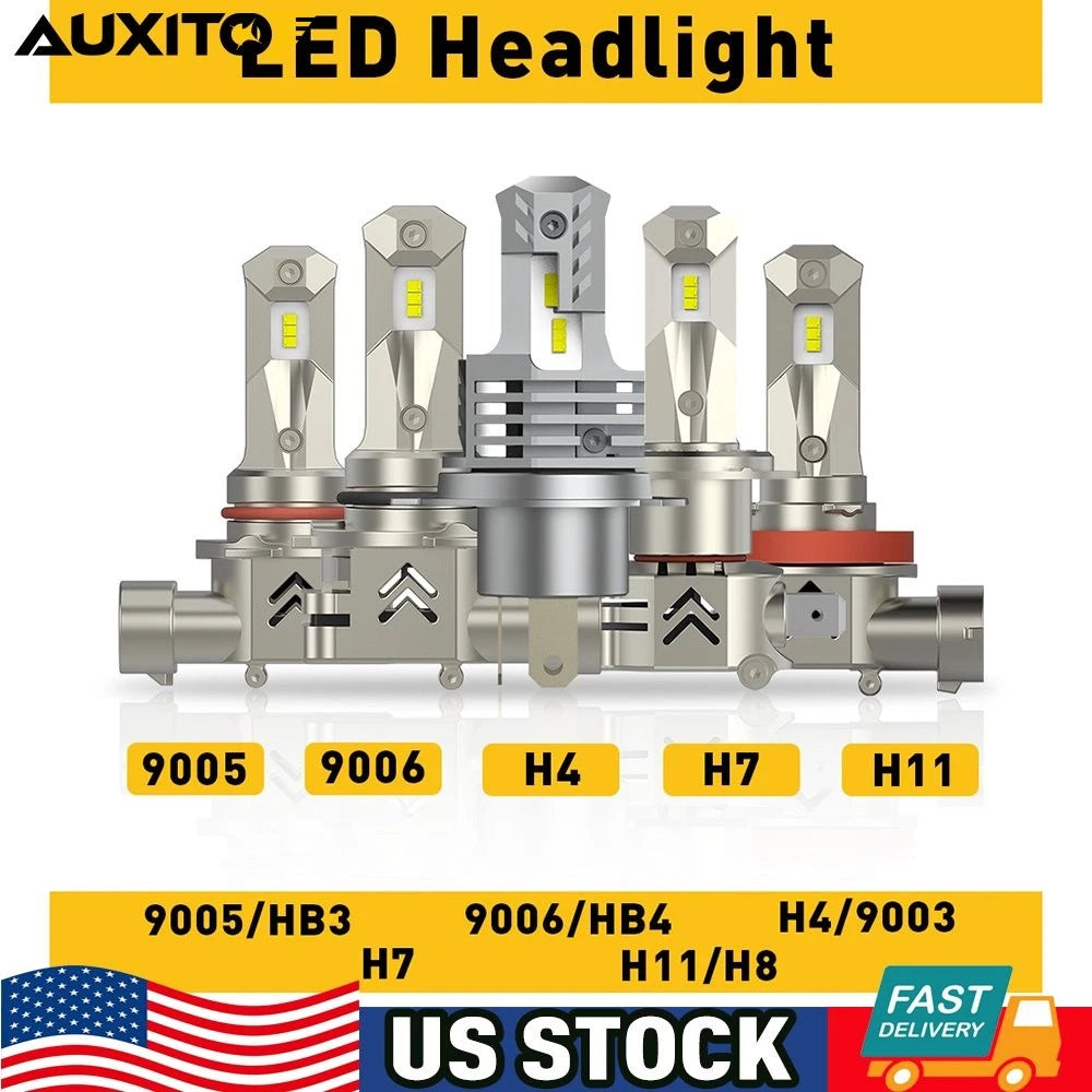 AUXITO CANBUS LED Headlight Bulbs H11 9006 9005 H4 for