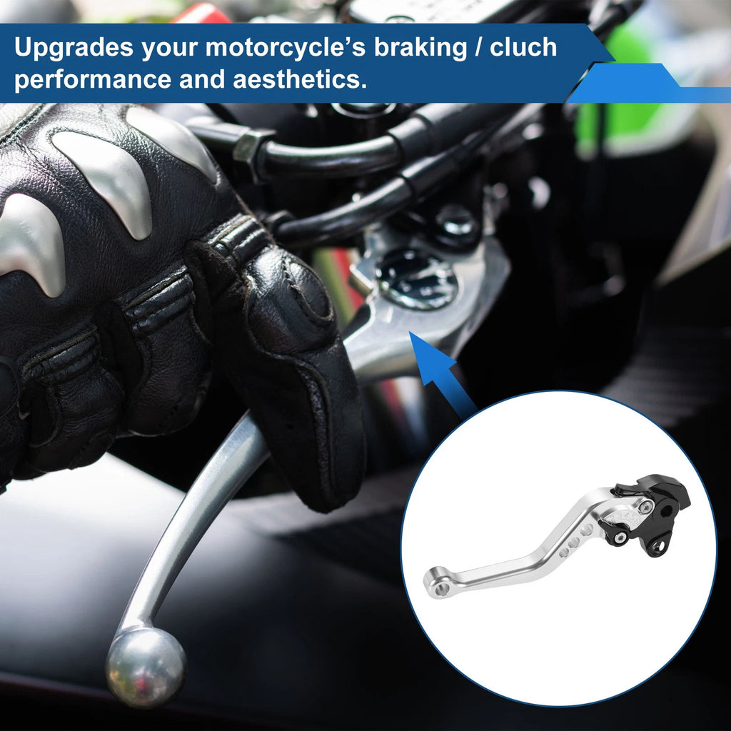 Set of 2 Long Brake Clutch Levers for Honda CBF1000 (2006–2010) Silver Tone