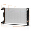 Aluminum Cooling Radiator for Audi A4 2002–2008 1.8L/2.0L AT DPI-2556