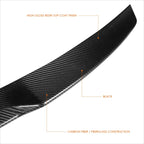 Real Carbon Fiber V-Style Rear Trunk Lid Spoiler for Infiniti Q50 (2014–2021)