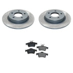 DuraGo Rear Rotors & Low-Met Disc Brake Pads Kit for Mazda 3 (2004–2013)
