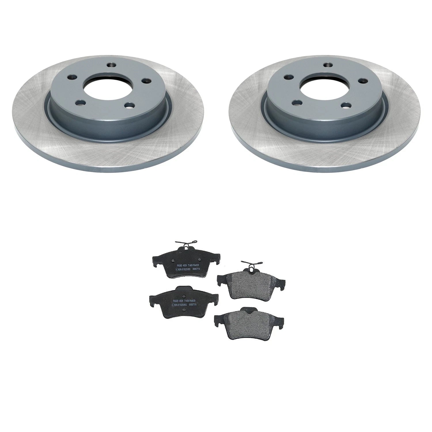 DuraGo Rear Rotors & Low-Met Disc Brake Pads Kit for Mazda 3 (2004–2013)