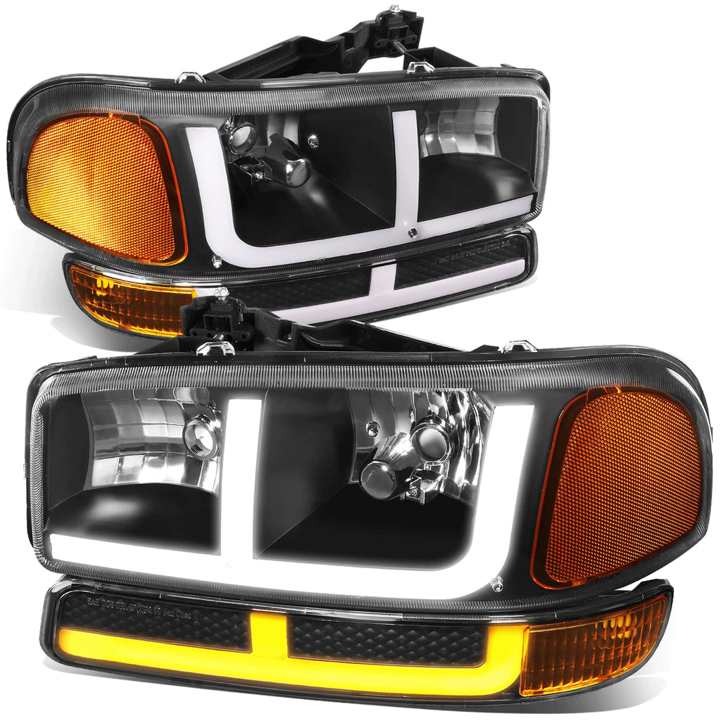 LED DRL + Turn Signal Headlight Bumper Lamp for Sierra Yukon (1999–2007)
