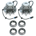 Front & Rear Wheel Bearings & Hubs Kit for GMC Savana 3500 (2003–2016)