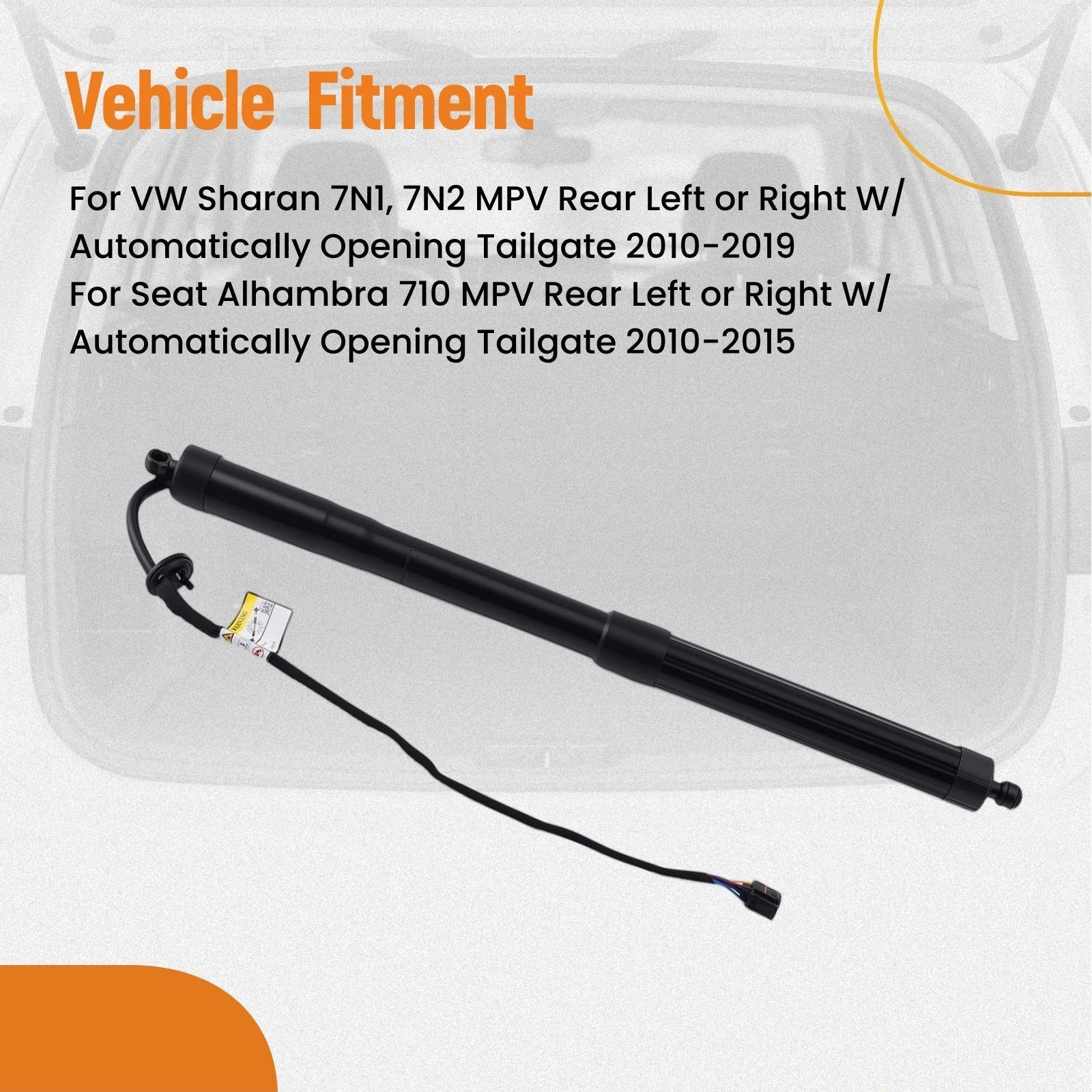 Hatch Lift Support for VW Sharan (2010–2019) 7N0827851E