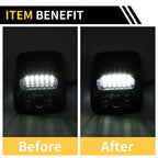2X License Plate Light Tag Lamp White for Toyota Tundra (2000–2013)