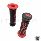 1" Red Flame Gel Hand Grips for Yamaha FZR YZF 600 (1990–1999)