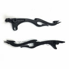 Black Custom Brake Clutch Flame Lever Set for Kawasaki Vulcan 1500 1600 (1987–2009)