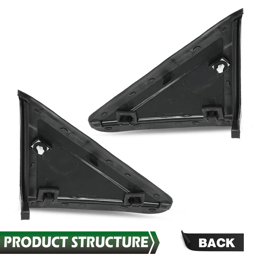 Set of 2 Mirror Flag Applique Trim for Dodge Caravan, Town & Country