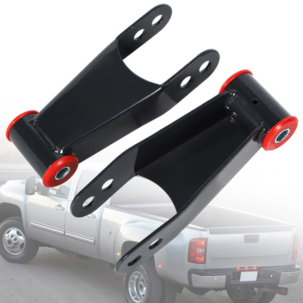 2" Rear Drop Shackles Kit for Chevy Silverado GMC Sierra 1500