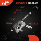 Rear Left Drum Brake Wheel Cylinder for Honda Civic (2003–2005)