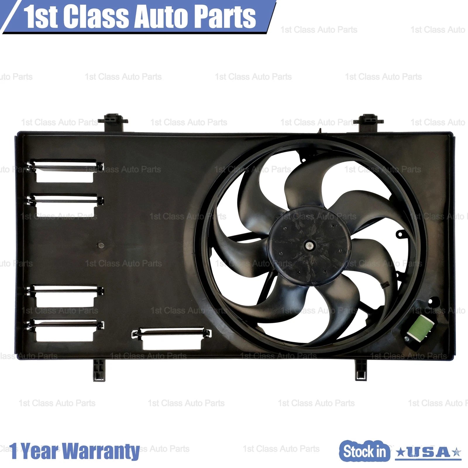 Dual Radiator and Condenser Cooling Fan Assembly for Ford EcoSport (2018–2022)