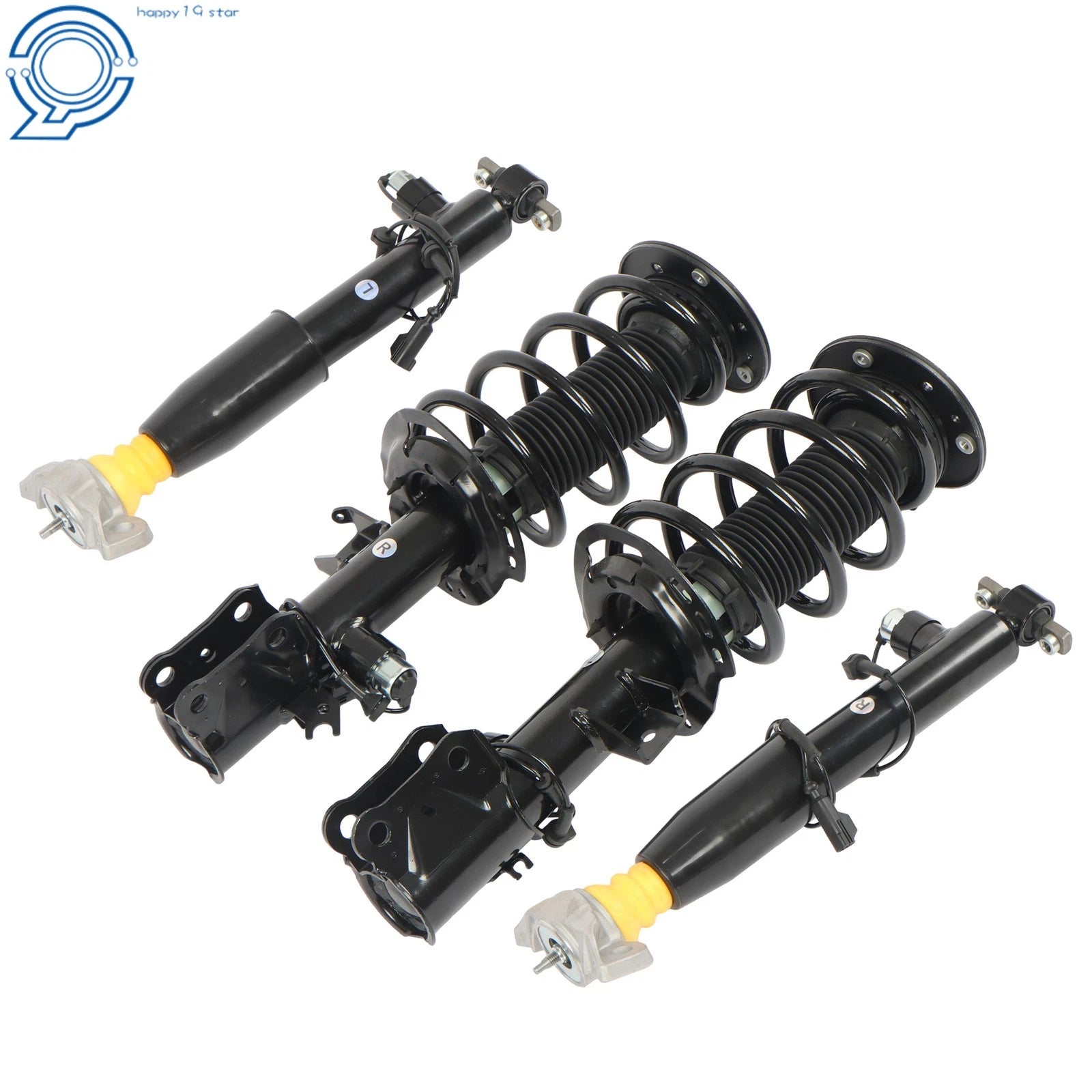 Set of 2 Front and Rear Shock Struts for Lincoln Continental (2017–2020)