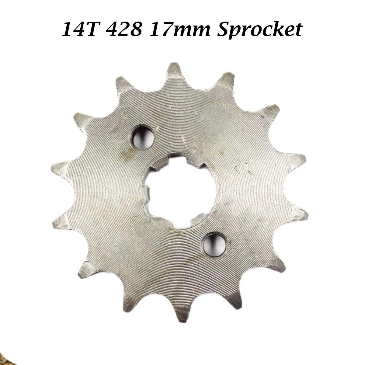 14T 17mm 428 Chain Front Sprocket for Pit Trail Quad Dirt Bike ATV