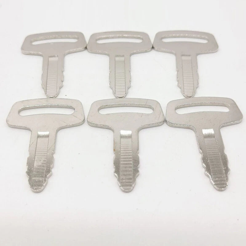 6pcs Ignition Key RC101-53630 for Kubota Excavators (K008, KX101, KX151, KX41H, KH101)