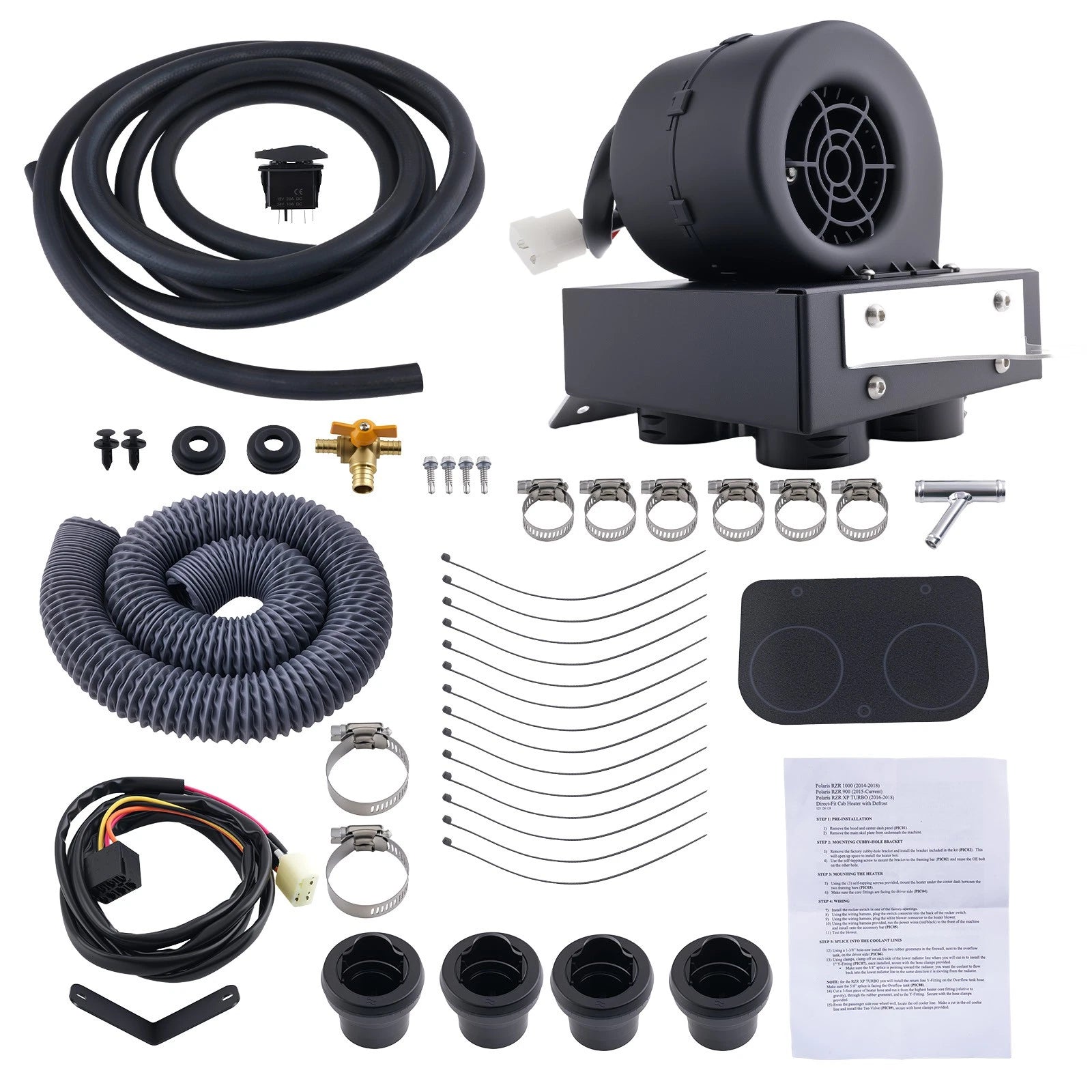 Cab Heater Kit with Defrost for Polaris RZR 900 (2015–2020) SSHK126-00 SSHK12600