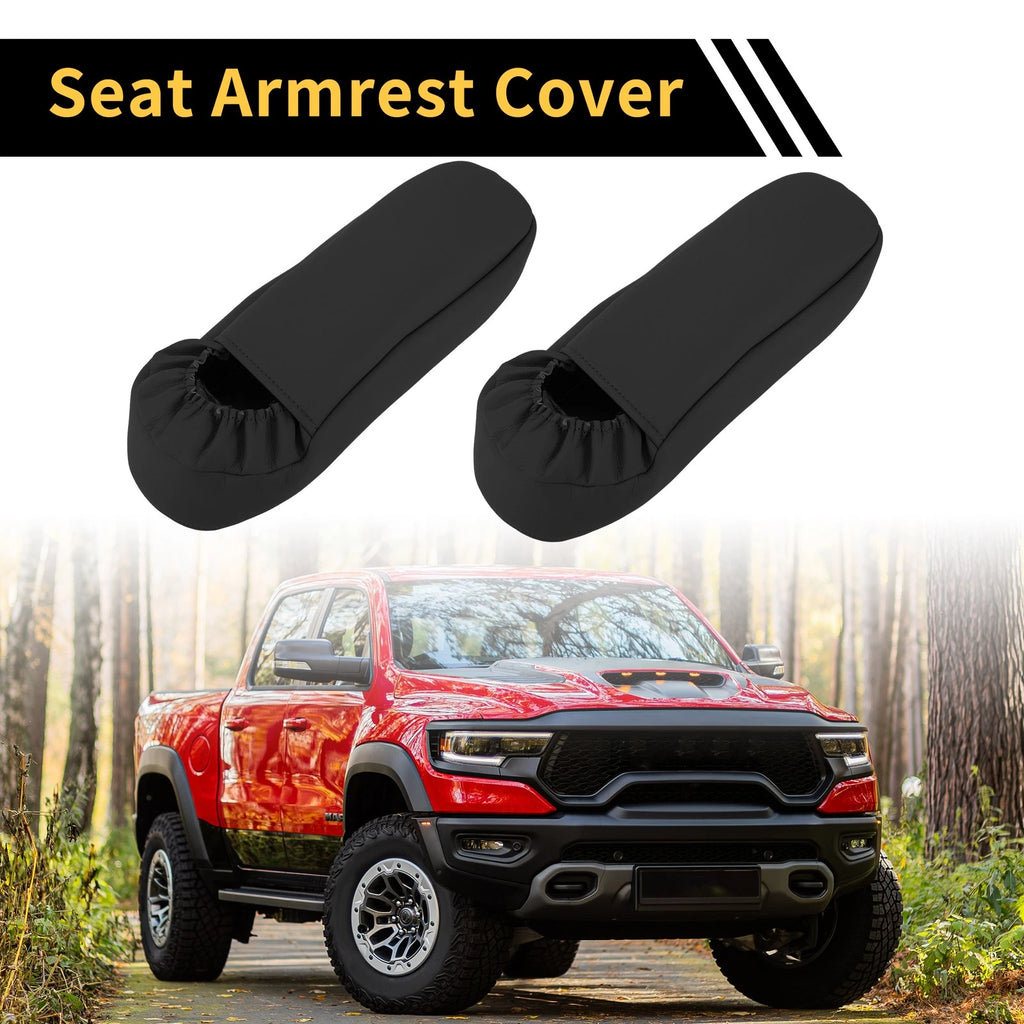 Seat Armrest Cover for Ford F-250, F-350 (1999–2007) Anti-Scratch Black