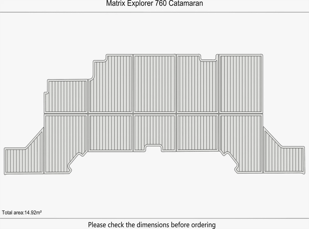 EVA Pads Flooring Mat for Matrix Explorer 760 Catamaran