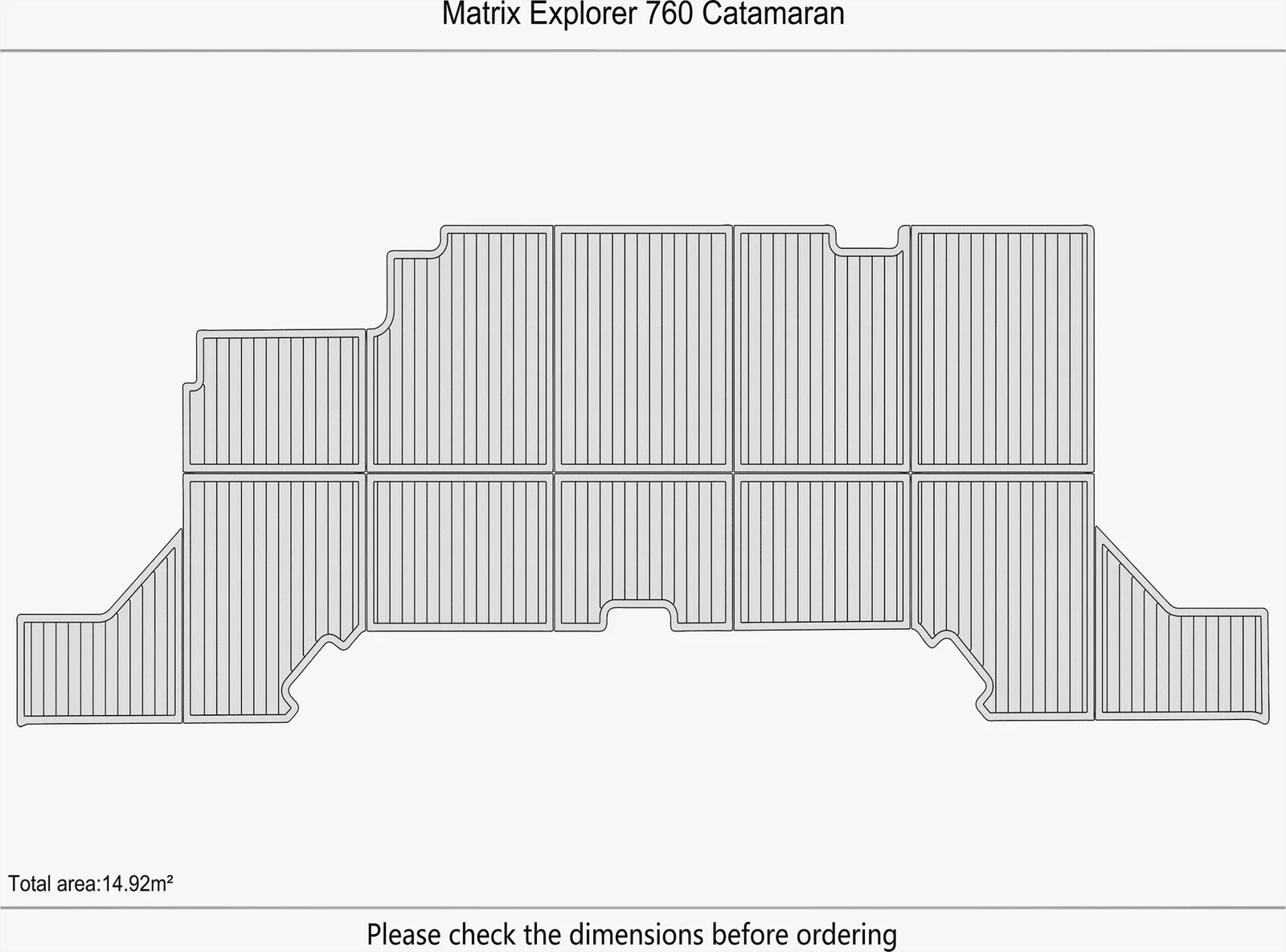 EVA Pads Flooring Mat for Matrix Explorer 760 Catamaran