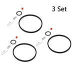 Set of 3 Carburetor Needle Seat Kit for Tecumseh 631021 631021A 621021B
