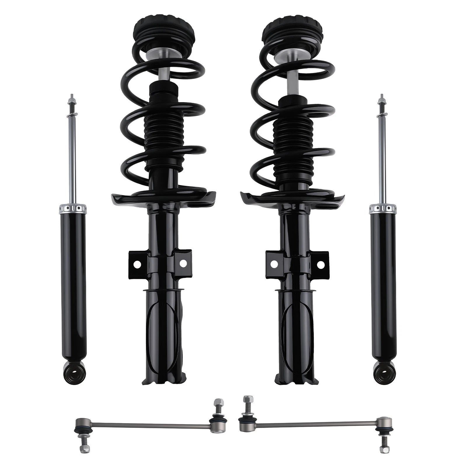 Set of 6 Struts, Shocks & Sway Bars for Cadillac SRX (2010–2016)