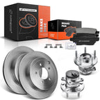 Rear Disc Brake Rotor & Pads Set for Lincoln MKX Ford Edge (2007–2015)