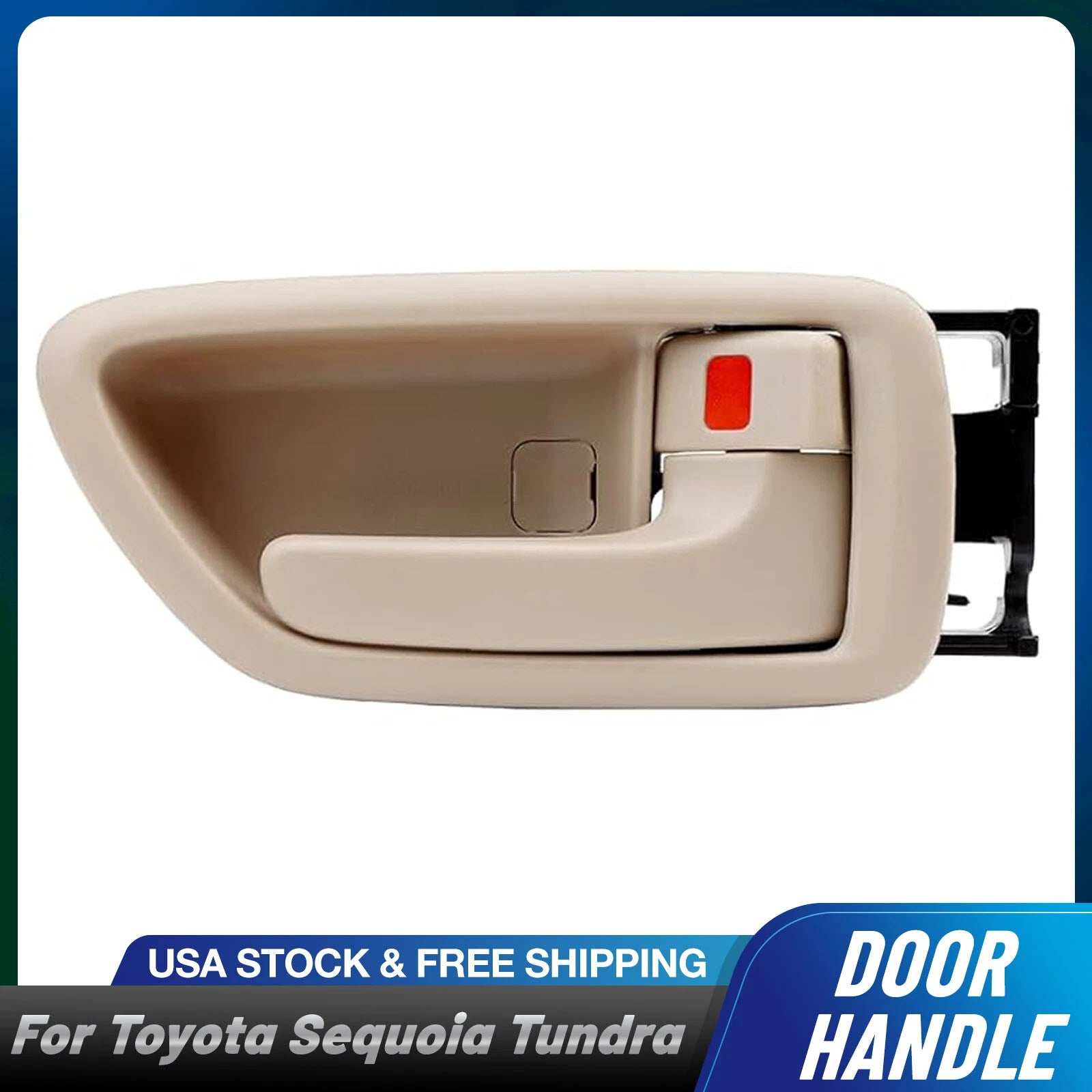 Right Side Interior Door Handle + Bezel for Toyota Sequoia (2001–2007)