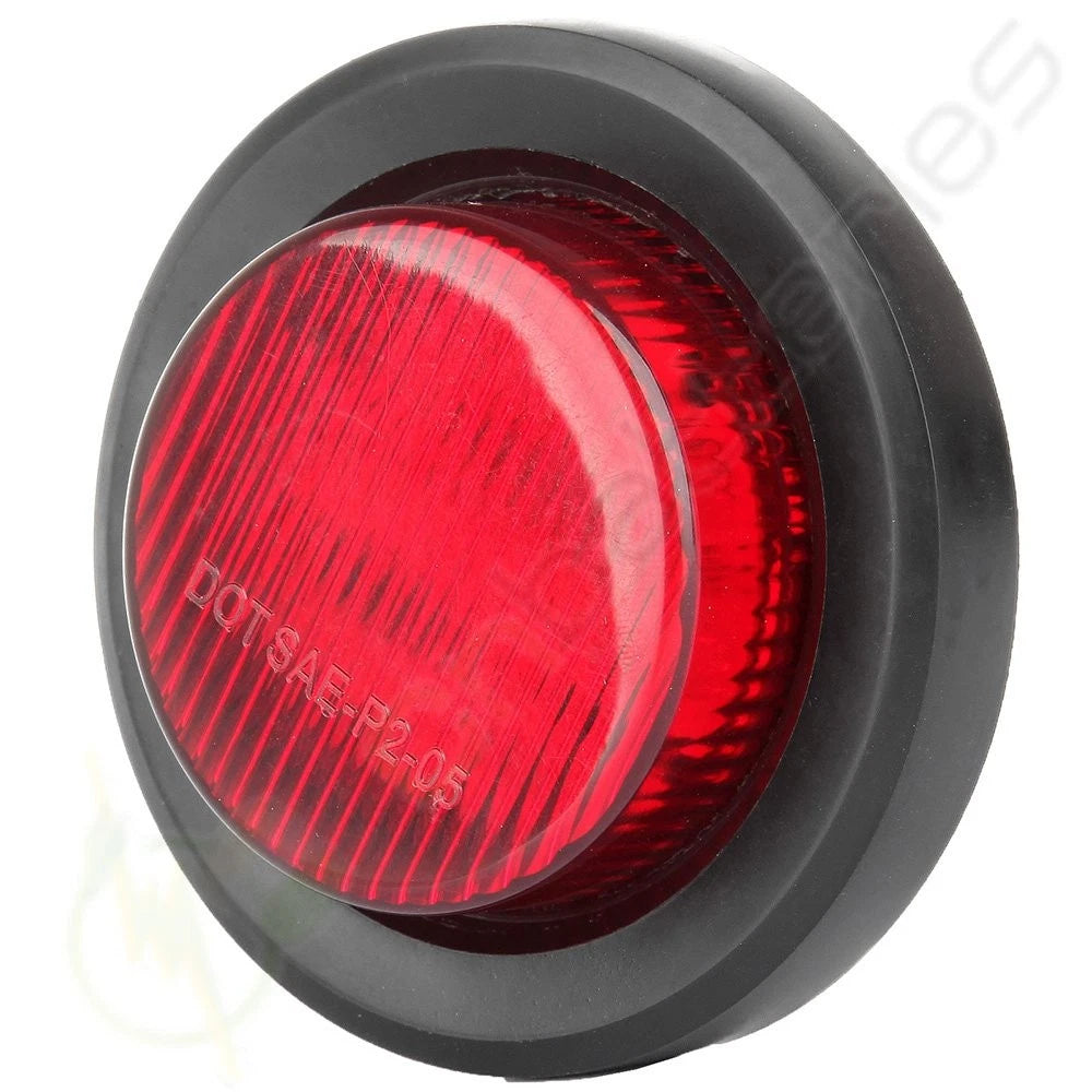 4X 2" Round LED Clearance Marker Lights 9 LED for Trailer Truck Boat RV
