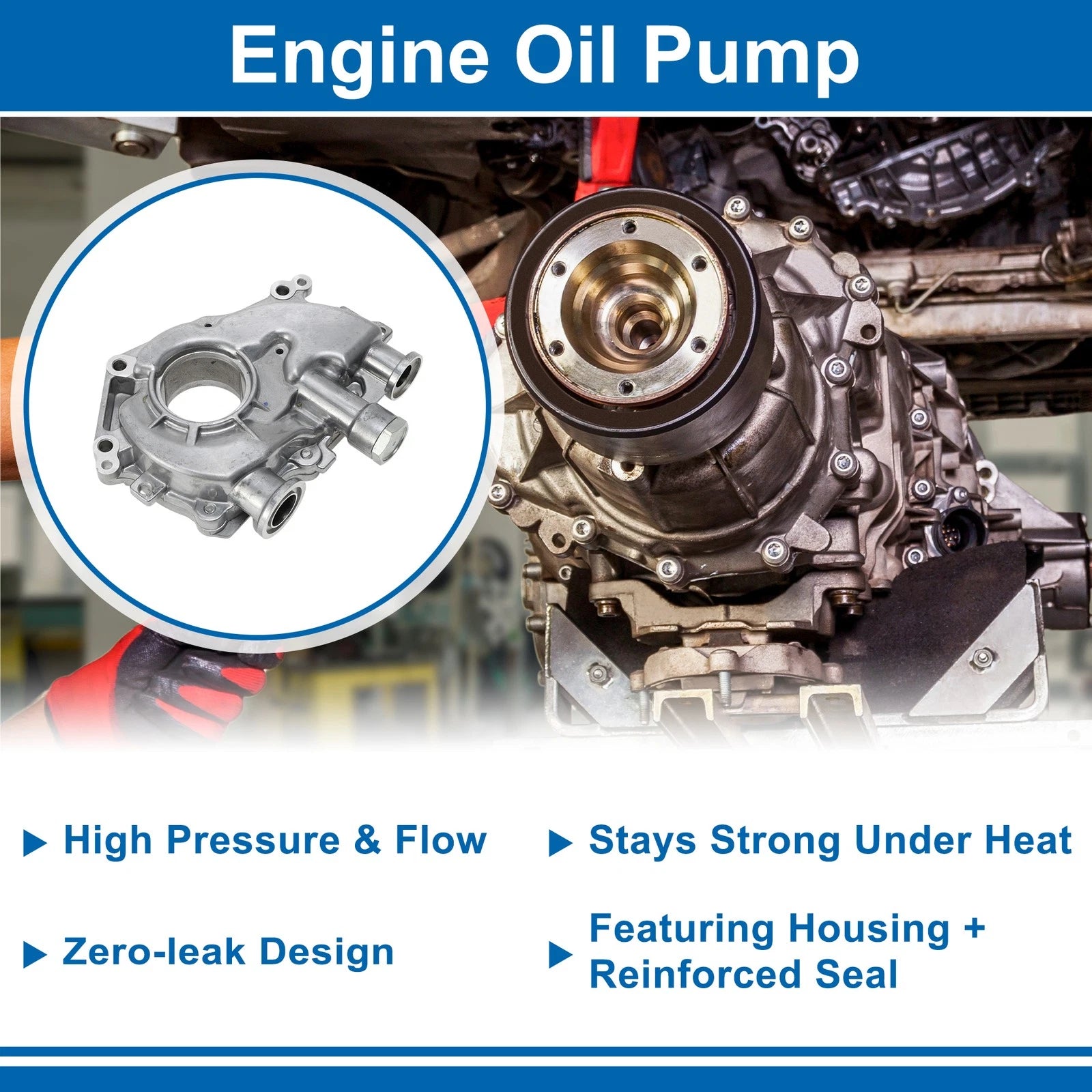 Engine Oil Pump for Nissan Frontier (2005–2019) - 15010EA200, 15010EA20A, M525