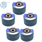 Set of 4 Flap Sanding Discs 4.5" for Angle Grinder